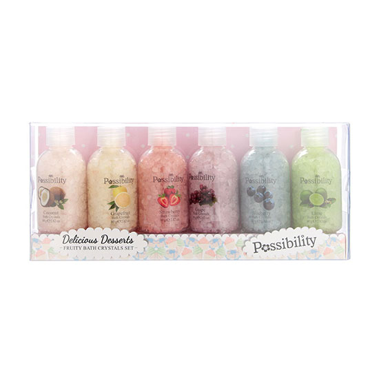 Possibility Delicious Desserts Fruity Bath Crystals Set