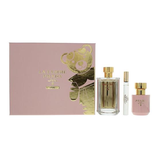 Prada La Femme L'eau Eau De Toilette 100ml, 10ml + Body Lotion 100ml Gift Set 100ml