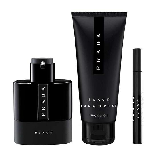 Prada Luna Rossa Black Eau De Parfum Fragrance Gift Set 100ml