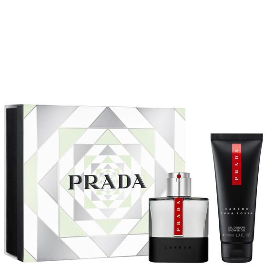 Prada Luna Rossa Carbon Eau De Toilette Gift Set 50ml