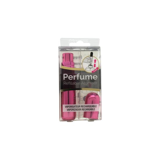Pressit Refillable Atomiser Perfume Spray Bottle 4ml Hot Pink