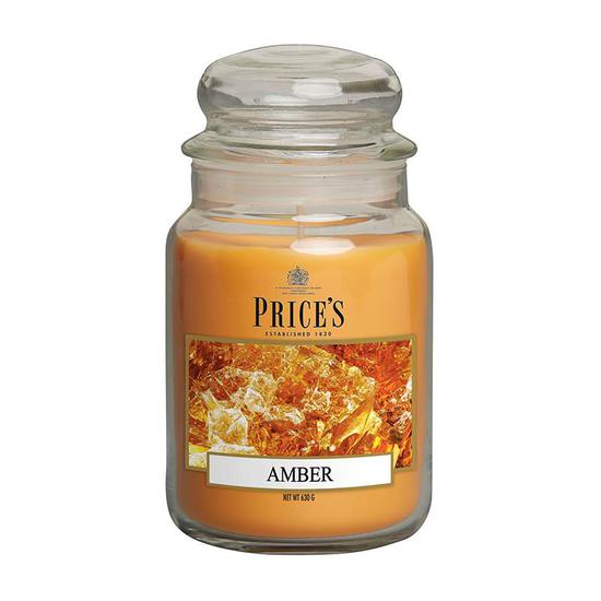 Price's Amber Large Jar Candle 1kg
