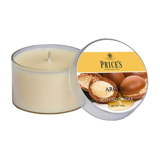 Price's Argan Tin Candle 120g