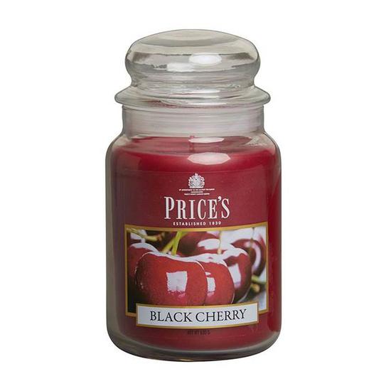 Price's Black Cherry Large Jar Candle