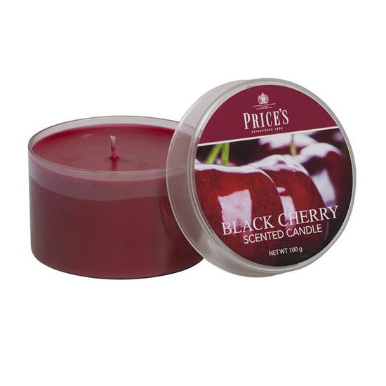Price's Black Cherry Tin Candle 120g