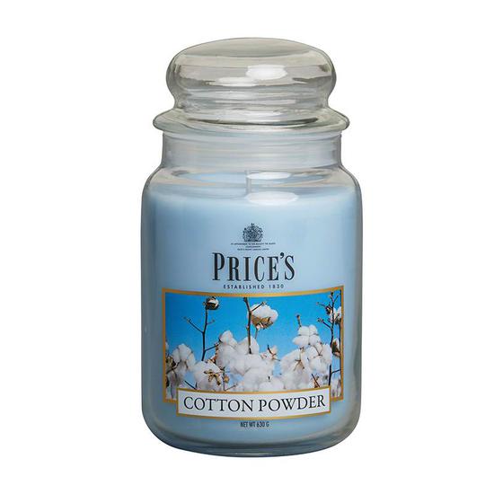 Price's Cotton Powder Large Jar Candle