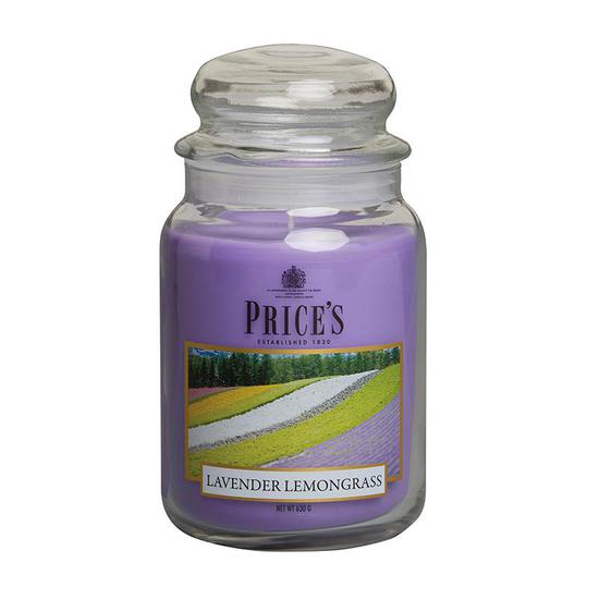 Price's Lavender & Lemongrass Large Jar Candle 1kg