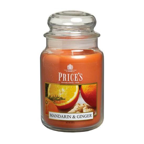 Price's Mandarin & Ginger Large Jar Candle 1kg