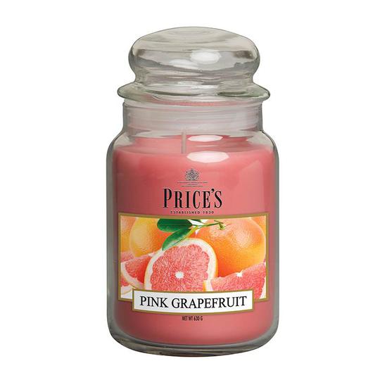Price's Pink Grapefruit Large Jar Candle 1kg