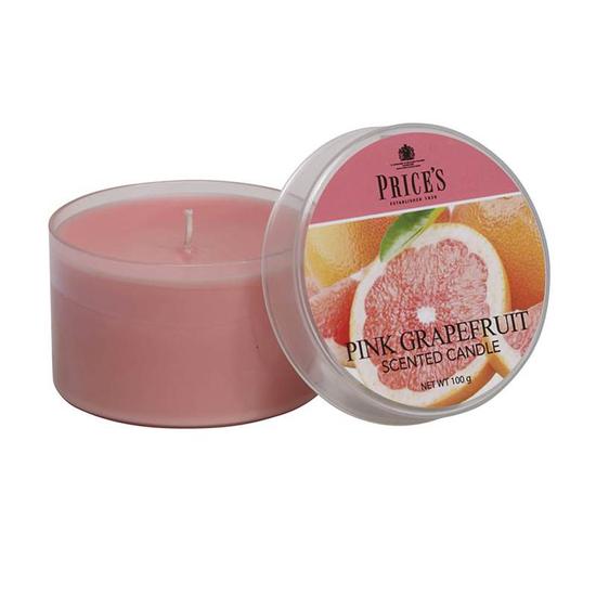 Price's Pink Grapefruit Tin Candle 120g