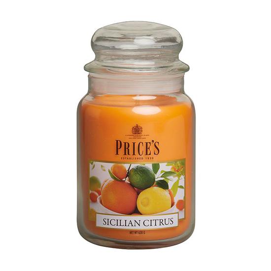 Price's Sicilian Citrus Large Jar Candle