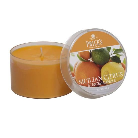 Price's Sicilian Citrus Tin Candle 120g