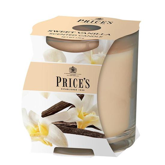Price's Candles Sweet Vanilla Cluster Jar Candle