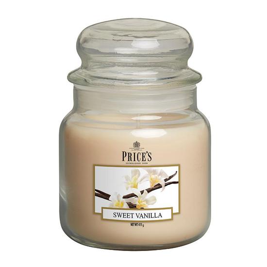 Price's Candles Sweet Vanilla Medium Jar Candle