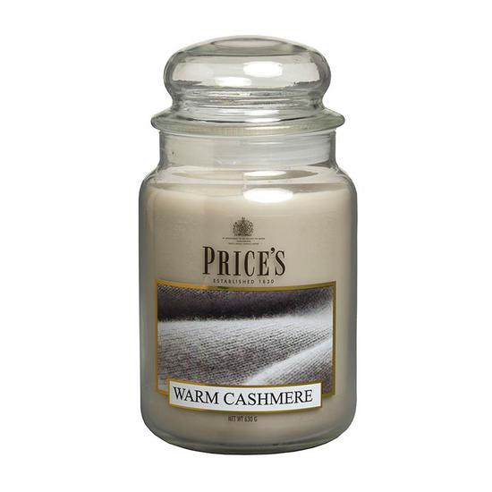 Price's Warm Cashmere Large Jar Candle 1kg