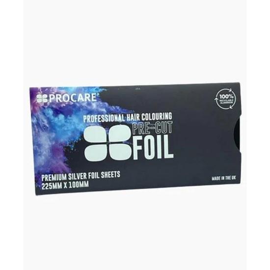 ProCare Professional Hair Colouring Pre Cut Silver Foil Sheet 225mm * 100mm