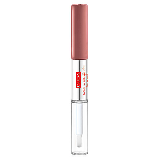 PUPA Made To Last Waterproof Lip Duo Liquid Lip Colour & Top Coat 011-Natural Brown