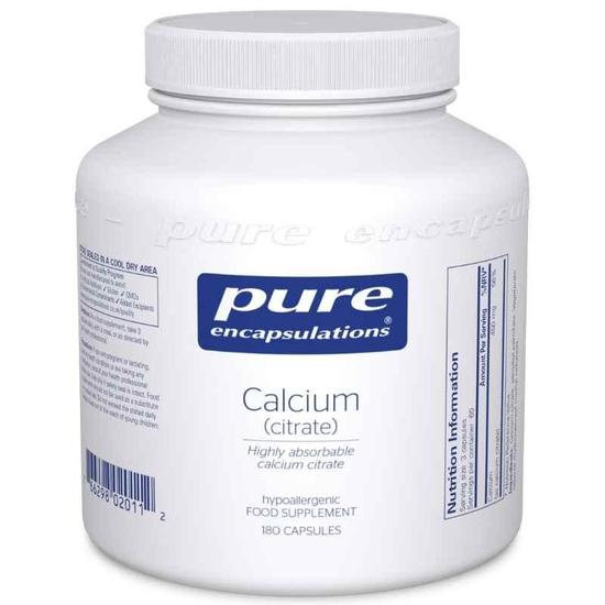 Pure Encapsulations Calcium Citrate Capsules 180 Capsules