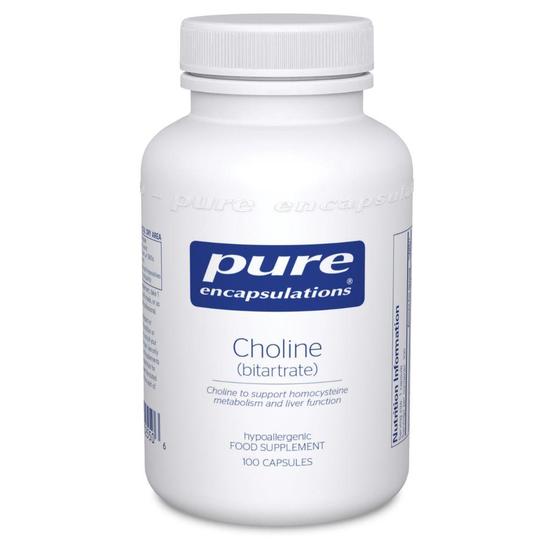 Pure Encapsulations Choline Bitartrate Capsules 100 Capsules