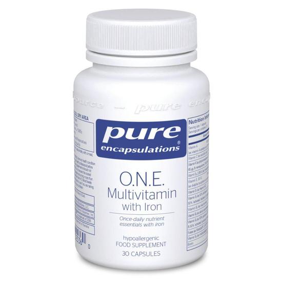 Pure Encapsulations O.N.E. Multivitamin With Iron Capsules