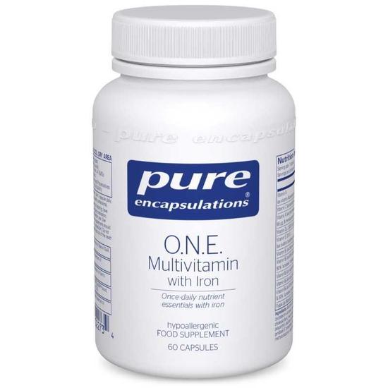Pure Encapsulations O.N.E. Multivitamin With Iron Capsules