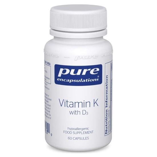 Pure Encapsulations Vitamin K With D3 Capsules