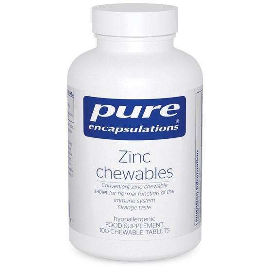 Pure Encapsulations Zinc Chewable Tablets 100 Tablets
