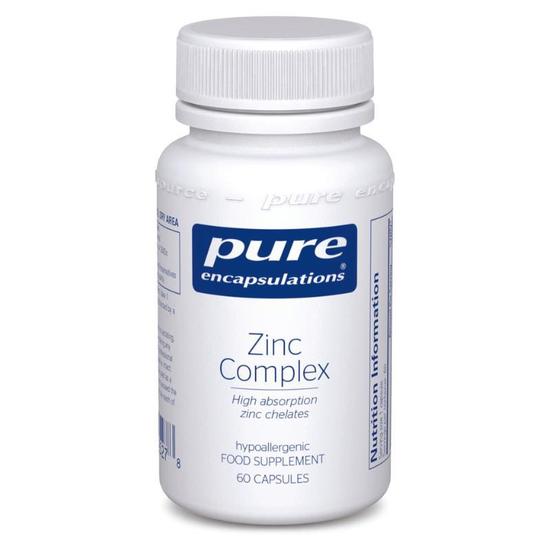 Pure Encapsulations Zinc Complex Capsules 60 Capsules