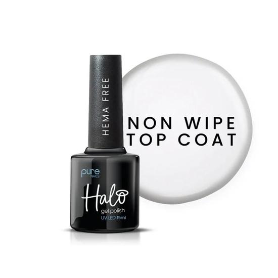 Pure Nails Halo Gel Polish Top Coat Non Wipe Hema Free 8ml