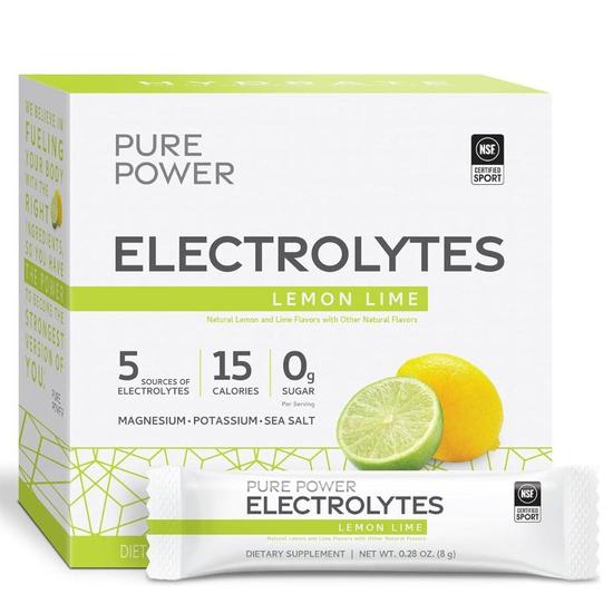 Pure Power Electrolytes Lemon Lime 30 Packs