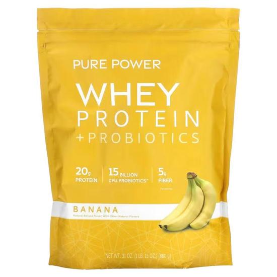 Pure Power Whey Protein Probiotics Banana 880g