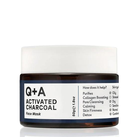 Q+A Activated Charcoal Face Mask 50g