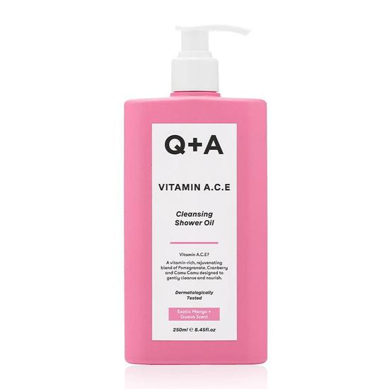 Q+A Vitamin A.C.E Cleansing Shower Oil 250ml