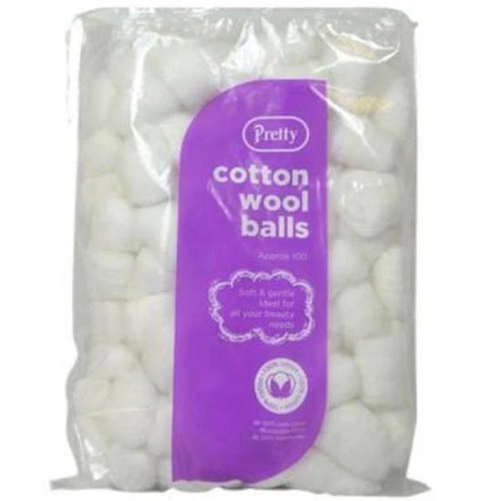 Quest Pretty Cotton Wool Balls White 100Pcs