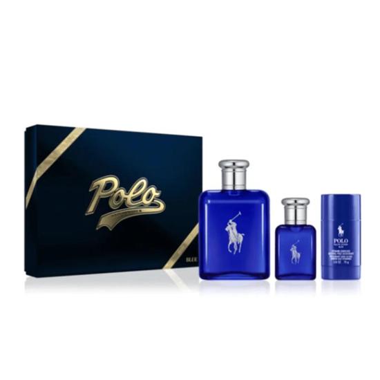 Ralph Lauren Polo Eau De Toilette Men's Aftershave Gift Set Spray + 75g Roll On Deodorant + 40ml Eau De Toilette