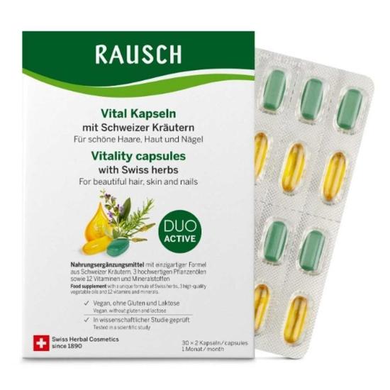 Rausch Swiss Herbal Vitality Capsules 30 Capsules x