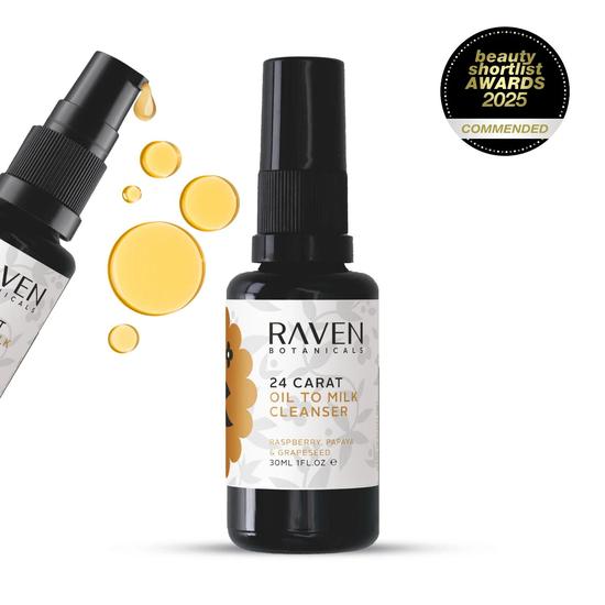 Raven Botanicals 24 Carat Oil To Milk Cleanser