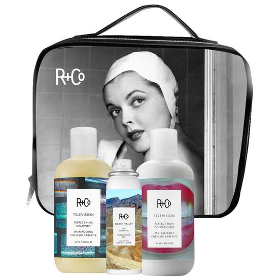 R+Co Television Holiday Set Television Shampoo & Conditioner + Death Valley Dry Shampoo