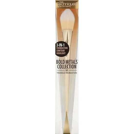 Real Techniques Bold Metals Collection 101 Triangle Foundation Makeup Brush