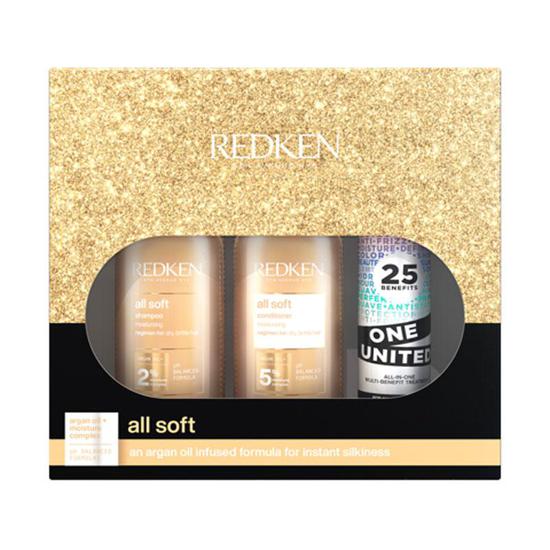 Redken All Soft Gift Set Shampoo + Conditioner + All in One Treatment