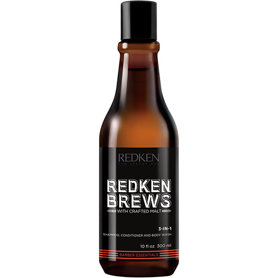 Redken Brews 3 In 1 Shampoo, Conditioner & Body Wash 300ml