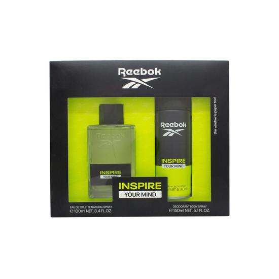 Reebok Inspire Your Mind Men Gift Set 100ml Eau De Toilette 150ml Deodorant Spray