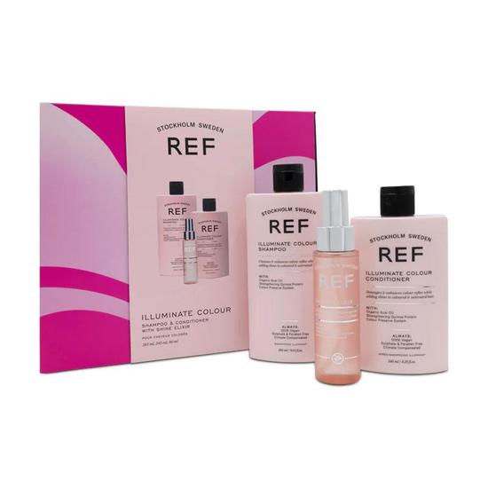 REF Illuminate Colour Hair Care Gift Set Shampoo & Conditioner & Shine Elixir