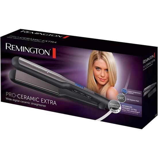 Remington Pro Ceramic Extra Wide Digital Ceramic Straightener S5525