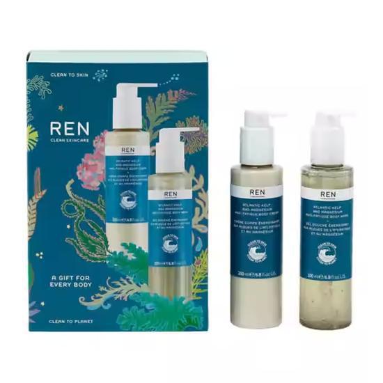 REN A Gift For Every Body Set Atlantic Kelp & Magnesium Anti-Fatigue Body Wash + Body Cream