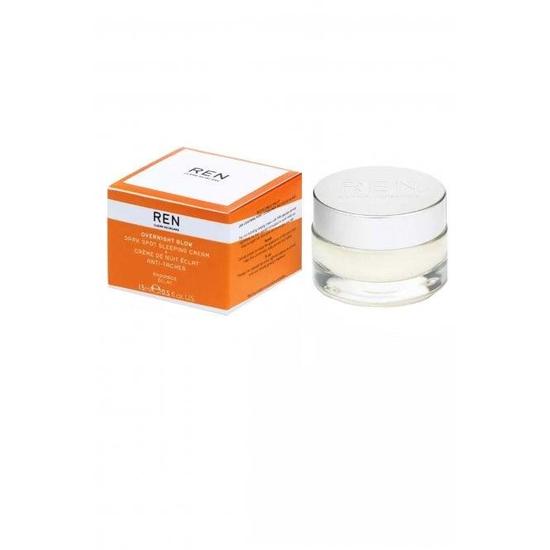 REN Overnight Glow Sleeping Cream Dark Spots Radiance Eclat