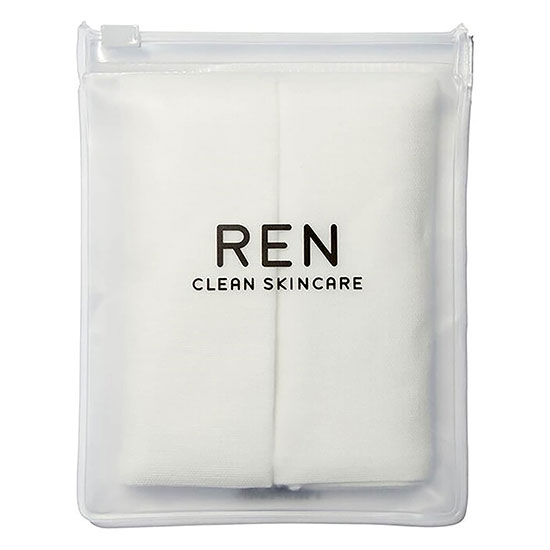 REN Muslin Cloth Twin Pack Exfoliating, Cleansing Muslin Cloth