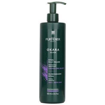 René Furterer Okara Silver Silver Radiance Ritual Toning Shampoo Grey, White Hair