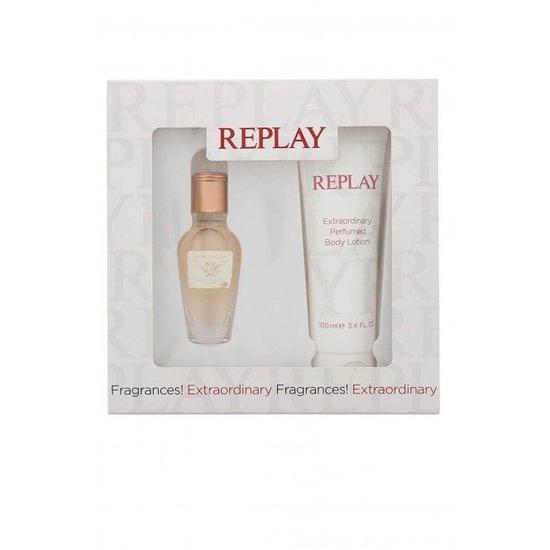 Replay Jeans Original Woman Eau De Toilette Spray 20ml Perfumed Body Lotion 100ml