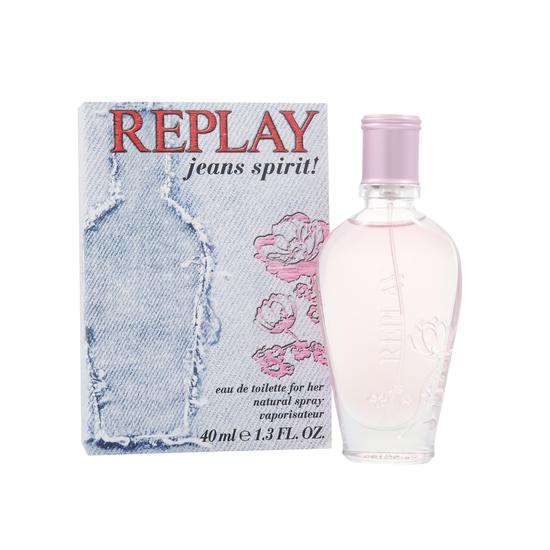 Replay Jeans Spirit! For Her Eau De Toilette Spray 40ml